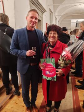 Druženje župana s prejemnico ob kulinarični  pogostitvi